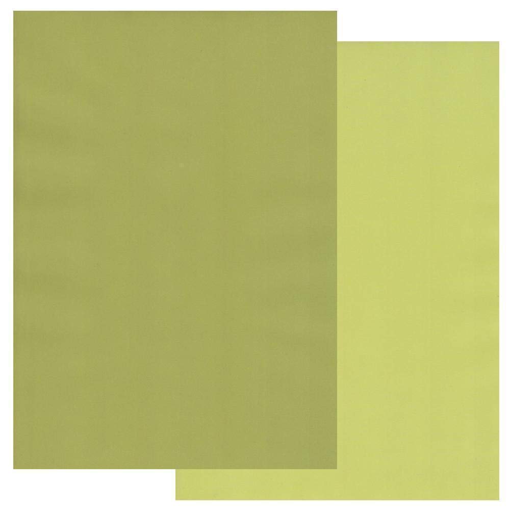 Groovi Parchment Paper A4 Two Tones Apple Green-Pear Green