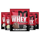 MTS Machine Whey Protein Single Serving (Variety 5 Pack) Mint C&C, C&C, PB C&C, ICS, and Red Velvet