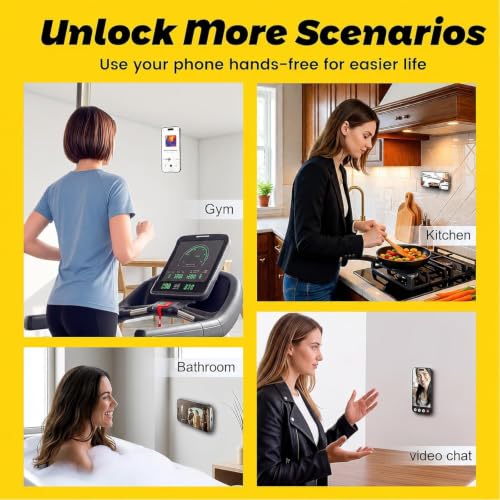 2026 Upgraded Magnetic Suction Sticky Phone Grip for Magsafe, Transparent - image 6