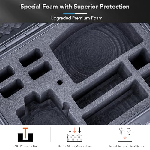 Maletín impermeable Lykus Titan AA100 para dron Antigravity A1 con espacio para 7 baterías 4