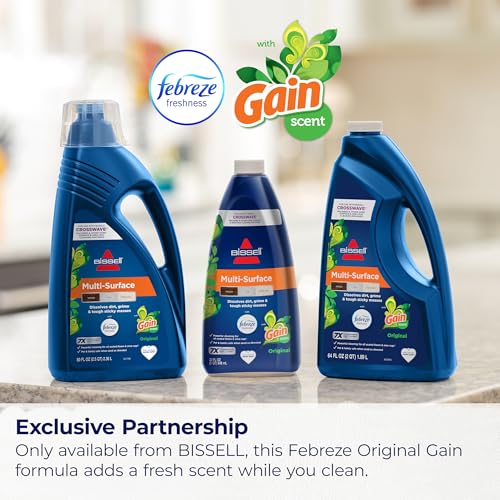 Image of Bissell Multi-Surface with Febreze + Gain, 34451, 64 oz, Safe of Sealed Hard Floors and Area Rugs, Dissolves Dirt, Grime, and Tough Sticky Messes, Febreze Original Gain Scent