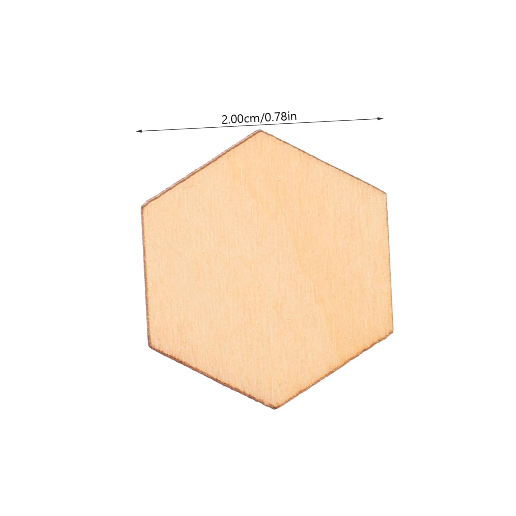 Decorazioni in Legno Esagonali 20mm, 100 Pezzi, per Lavoretti DIY | Pezzi di Legno per Lavoretti Natalizi, per Matrimonio e Feste, Ornamenti Fai da Te per Decorazioni