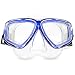 Globalstore Swim Diving Snorkel Mask, Scuba Adjustable with 100% Silicone Skirt Tempered Glass Lenses Anti-fog Scratch-resistant Panoramic