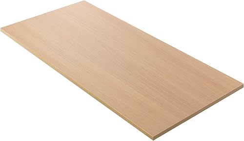 Miniatura 295 de Kaboon Mesa universal de 45.67 x 23.62 pulgadas, escritorio sólido de una pieza, encimera de melamina reversible, escritorios dobles, escritorio en