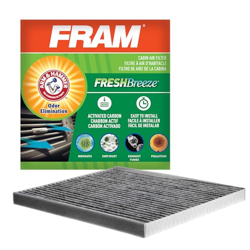 FRAM Fresh Breeze Cabin Air Filter Replacement for Car Passenger Compartment w/ Arm and Hammer Baking Soda Easy Install CF11776 for Select Infiniti and Nissan Vehicles
