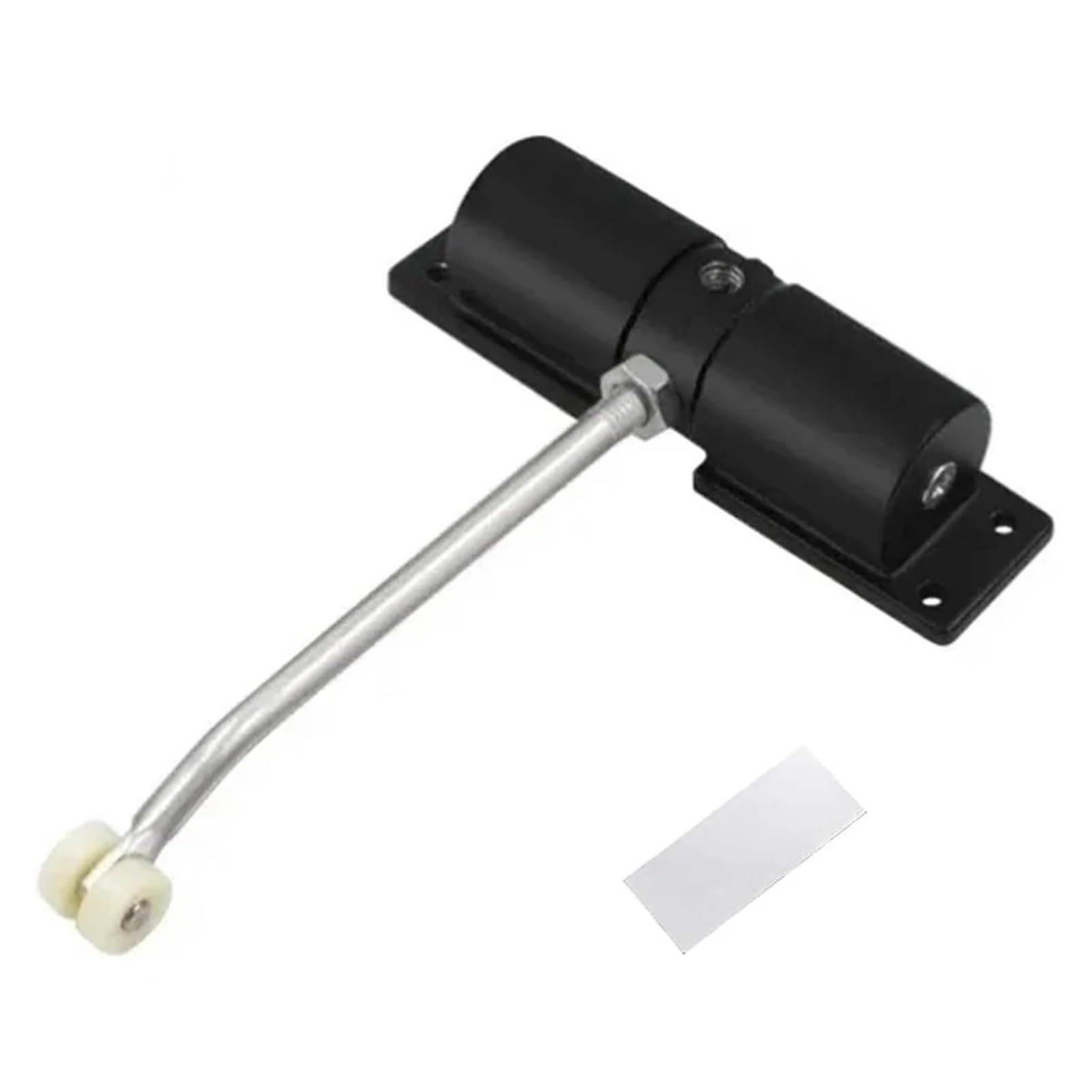 Forvexilla Black Alloy Safety Spring Automatic Door Closer Adjustable Closing Door