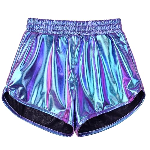Image of Perfashion Girls Metallic Shorts Sparkly Shiny Hot Pants Gold /Silver /Pink Outfit