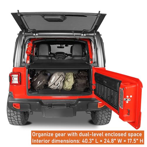 Image of Hooke Road Security Trunk Cargo Cover for 2018-2023 Jeep Wrangler JL