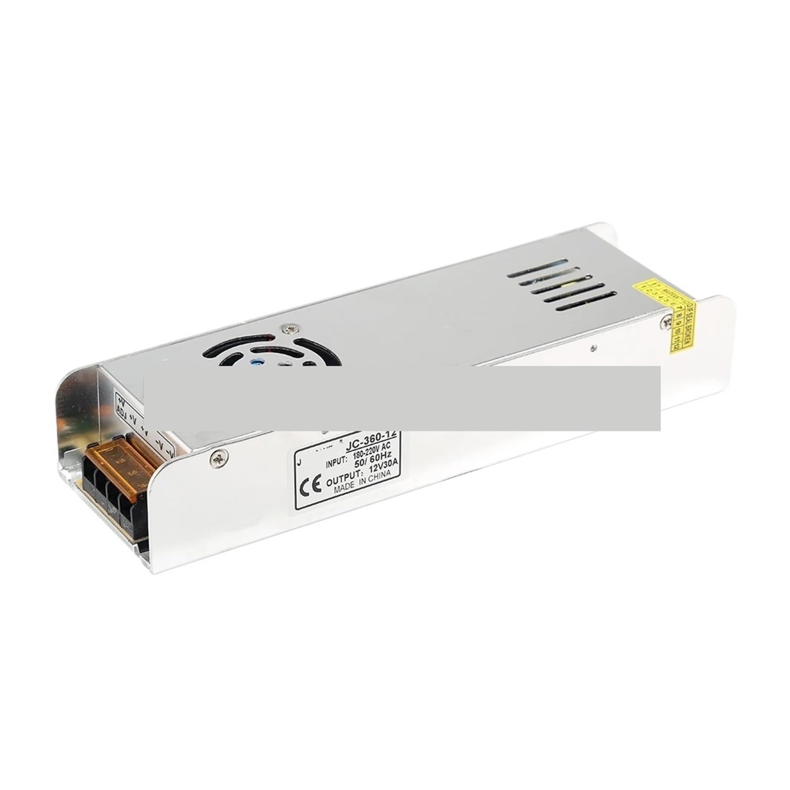 BALYDLUL LED Power Supply DC12V 5A 10A 30A Lighting Transformers 60W 100W 150W 200W 300W 400W AC180-260V Driver For LED Strip Lights(12V 30A 360W)
