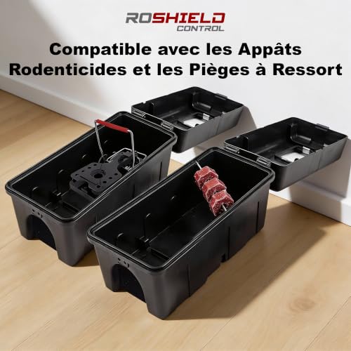 Boîte pour piège à Rats Roshield avec fenêtre d'inspection – Boîte de sécurité Facile à Installer pour la Maison, hangars et garages (qualité Pro, Lot de 2) – vue 7