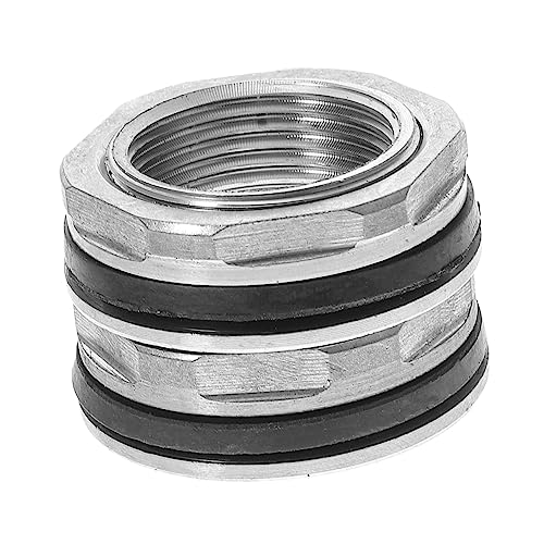 BUGUUYO 2pcs Threaded Water Tank Connector 304 Stainless Steel Water Tank Fittings Corrosion Resistance for Replacement Leak-proof and Sturdy Home Use