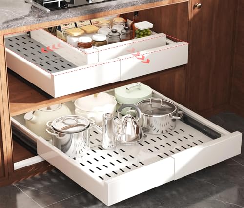 Seinloes 2 Pack Pull Out Cabinet Organizer