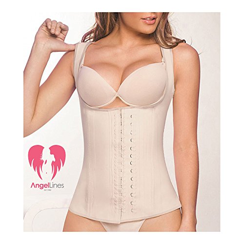 Angel Lines Waist Trainer Corset - Shape Compression Vest for Slim Body - Beige-XL