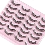 FARRED Natural Lashes Short Eyelashes Wispy False Mink Lash Pack 14 Pair Natural Look Fluffy Cat Eye Strip Eyelash Small Fake Lashes Full Pestañas Sets for MUA and Beginners Daily Makeup (F1 | 8-14mm) - Image 5