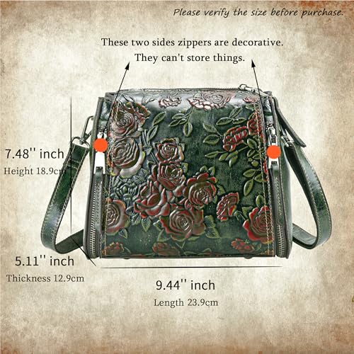 Image of LETEULO Crossbody Bag for Women Top Handle Tote Purses Vintage Satchels Handbag