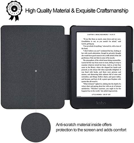 VOVIPO Custodia Kobo Nia 6 - Custodia Protettiva Ultra Sottile con Funzione di riattivazione/Sospensione Automatica per Kobo Nia 6.0 Pollici Ereader Versione 2020 - Image 4