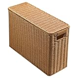【Schmaler Zeitschriftenhalter aus Rattan】Der praktische geflochtene Korb eignet sich für eine Vielzahl von Veranstaltungen, darunter Weihnachten, Erntedankfest, Partys, Bankette, Hochzeiten und Nachmittagstee. Dieser Aufbewahrungskorb besteht aus robustem Material mit gewebter Struktur und ist für eine lange Nutzungsdauer geeignet.