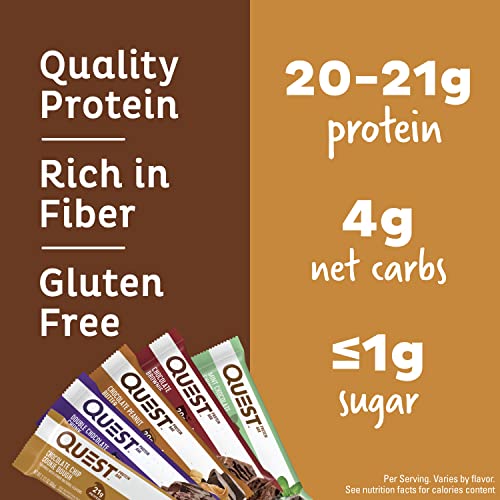 Quest Nutrition Chocolate Lovers Variety Pack, High Protein, Low Carb, Gluten Free, Keto Friendly, 12 Count image 3