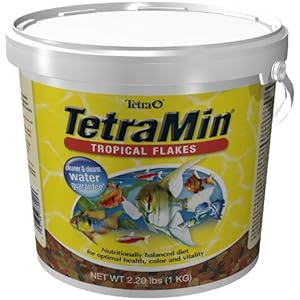 TetraMin Nutritionally Balanced Tropical Flake Food for Tropical Fish, 2.2 lbs