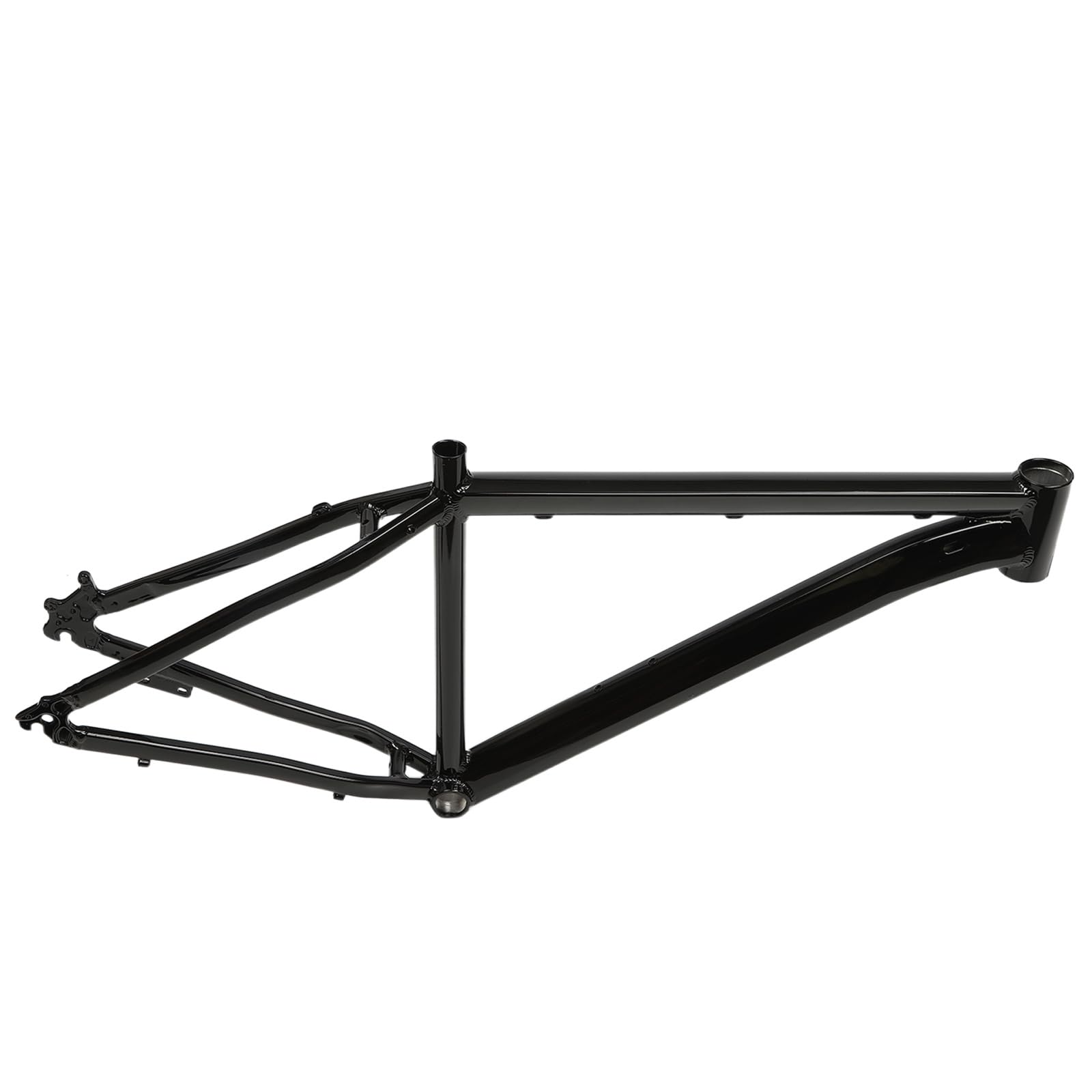 Zestaw ramy roweru MTB, 26" RH 66 cm, aluminiowa rama rowerowa, prowadnica wewnętrzna, rama roweru górskiego, zestaw ramy roweru górskiego, rower górski, czarny