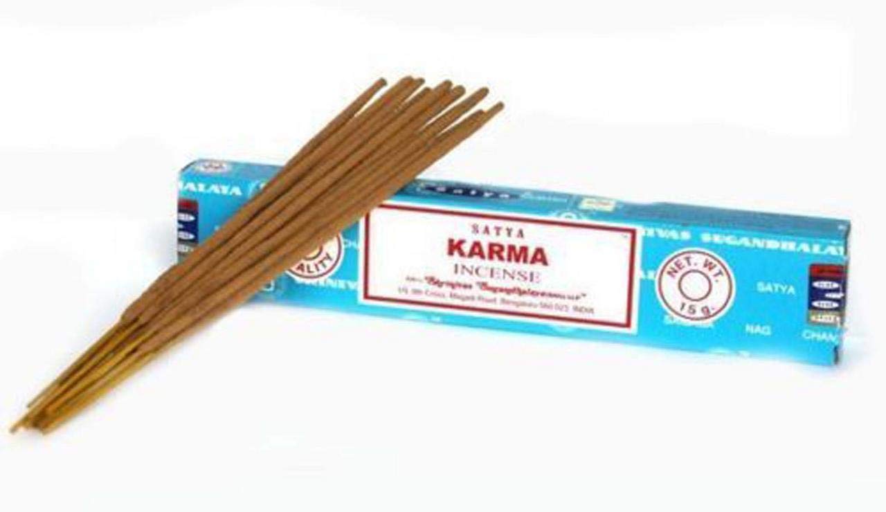 Satya Karma Incense Sticks Agarbatti Indian Natural Fragrance Hand Rolled Pack of 6