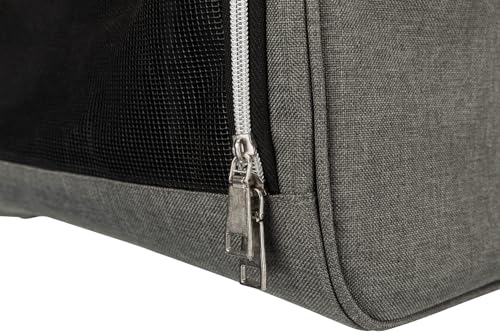 Trixie Hunde-Rucksack AVA - Metallverstärkung für Formstabilität - von Oben und vorne zu öffnen - Außentaschen - Kurzleine - herausnehmbare Bodenplatte - 32 x 42 x 20 cm - bis 10 kg - 28840