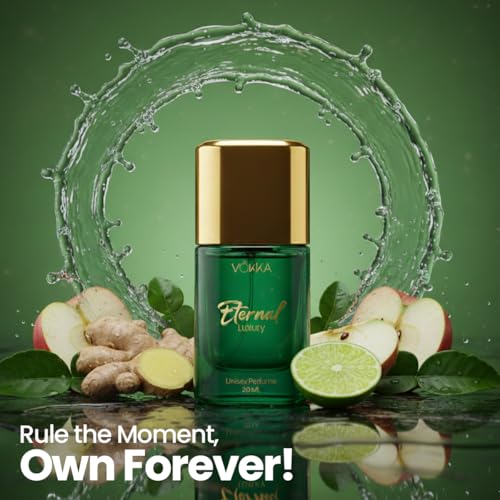 Image of Vokka Eternal Luxury Long Lasting Unisex Perfume 20ml | Eau de Parfum | Perfume for Man & Woman | Premium Fragrance Pocket Perfumes | Gifts for Him & Her | Lavender, Mint & Woody Notes