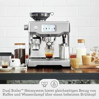 Sage - The Oracle Touch - Kaffeevollautomat mit automatischem Milchaufschäumer - Gebürsteter Edelstahl