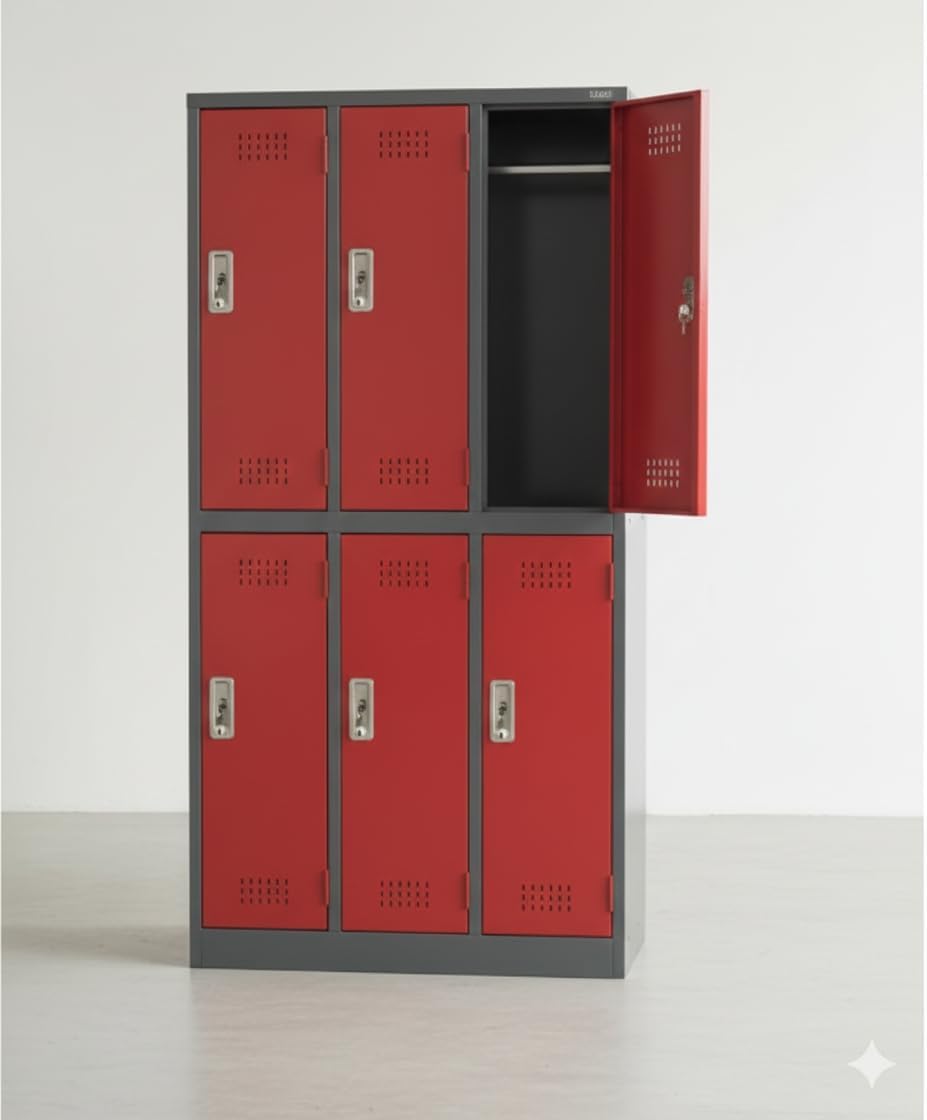 CRUIZER Locker Room Gym Pool Office Metal 6 Doors
