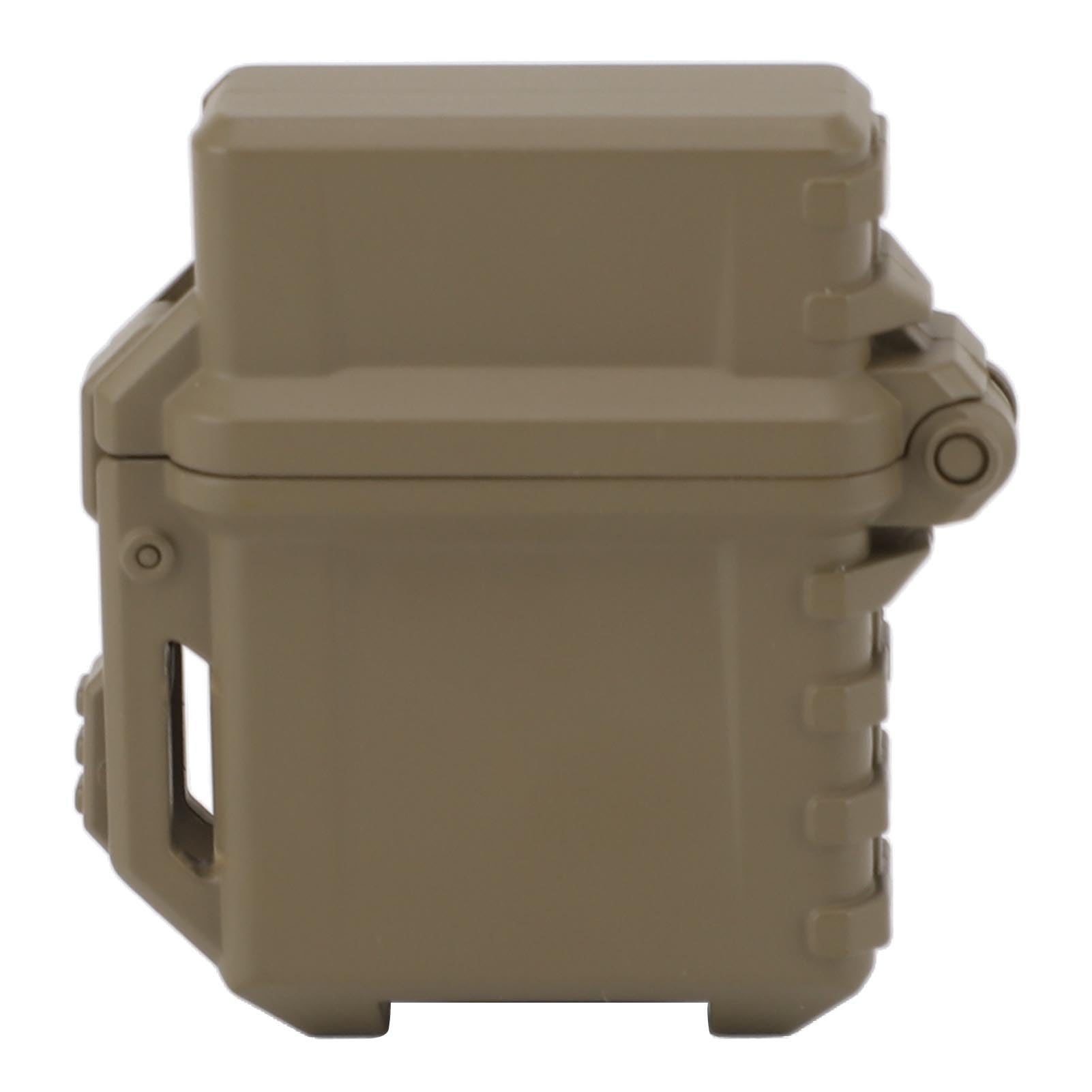 Étui à Briquet étanche Compact et Portable Construction en Nylon à Longue durée de Vie, Protection Contre l'huile, Les Rayures et la Chaleur S'enclenche sur Les Sacs Idéal pour (Khaki)