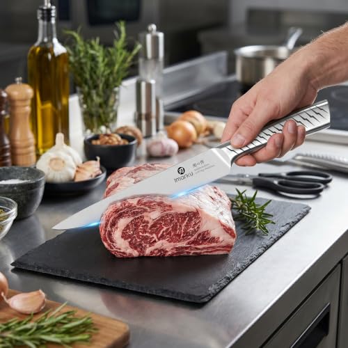 Image of iMarku 14-Piece High-Carbon Stainless Steel Knife Set with Non-Slip Handles