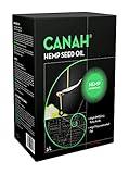 Natürliches Hanfsamenöl von Canah 3 Liter - kaltgepresst, roh, vegan, reich an Omega-3 Omega-6 Fettsäuren, trägt zum normalen Blutcholesterinspiegel bei, enthält Vitamin-E Koscher zertifiziert