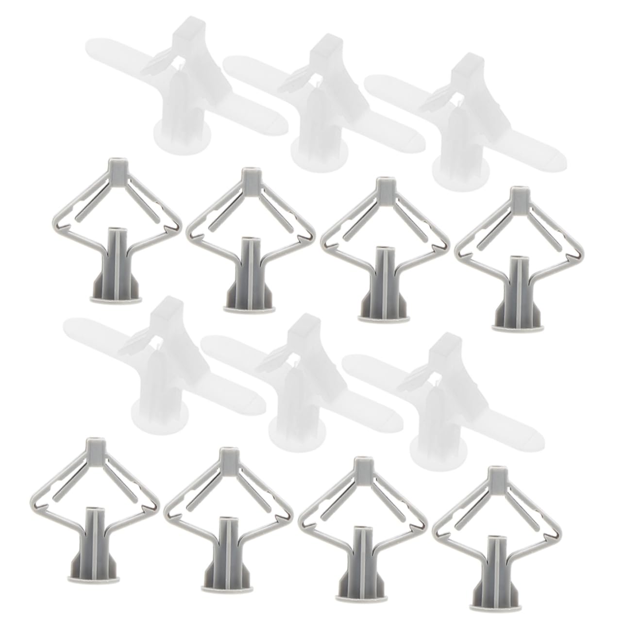 Kit ancrages muraux robustes autoperceurs avec chevilles à expansion maximale pour plâtre