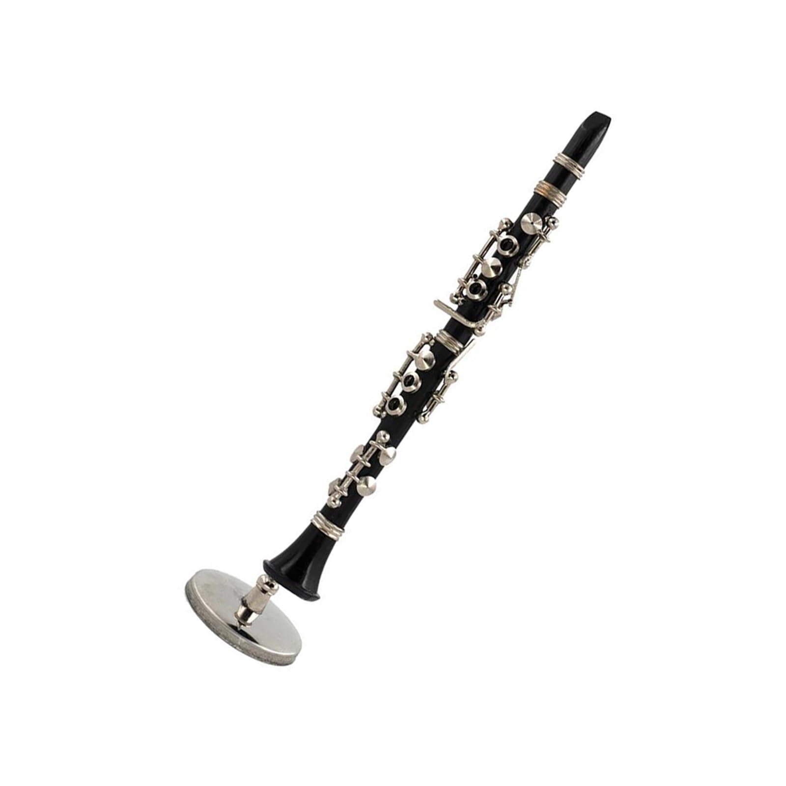 Ozdoby na instrumenty muzyczne Miniaturowe ozdoby instrumentów muzycznych w formie klarnetu ze stopu metali(16cm)