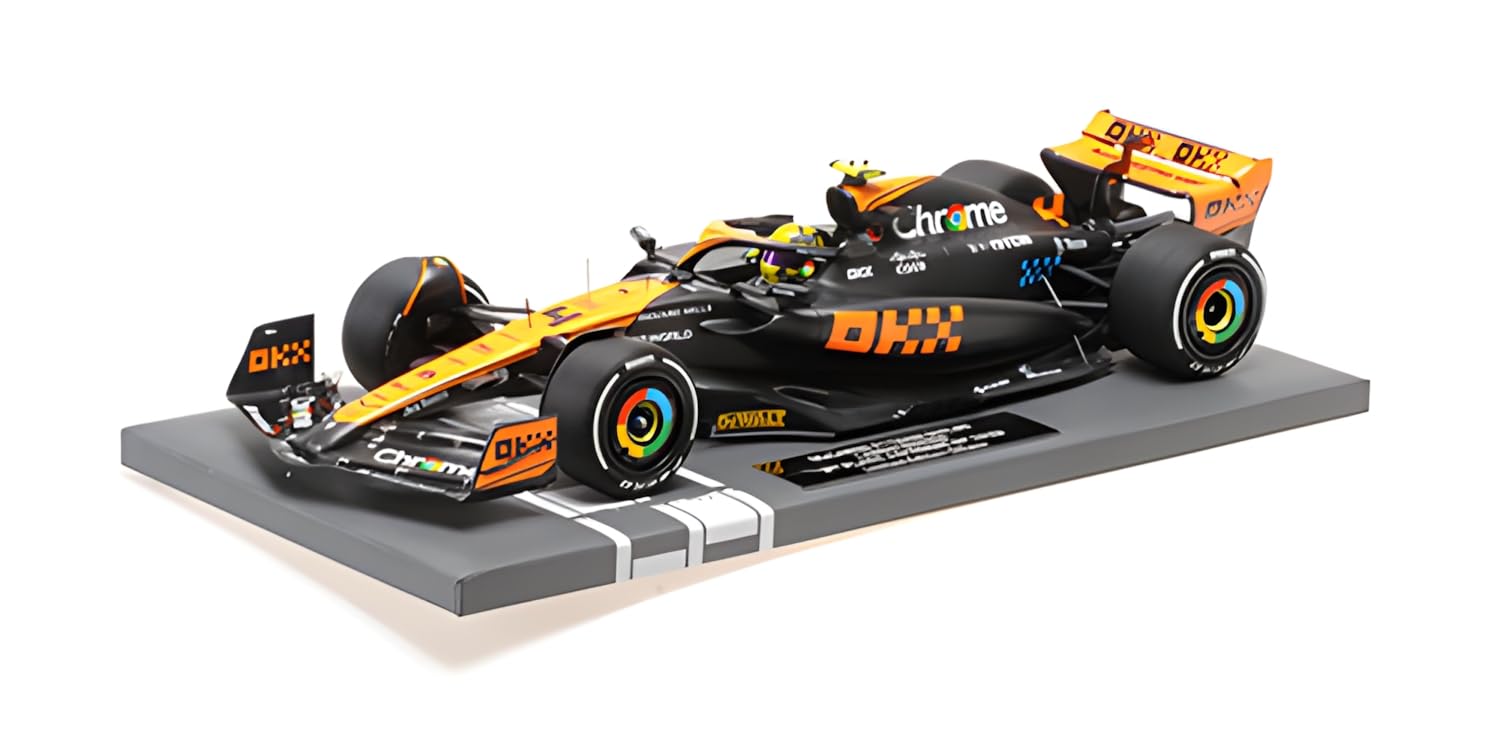 Minichamps 537233504 McLar MCL60 Lando Norris 2nd Place Japanese GP 2023 - Scala 1/18 - Auto in Miniatura da Collezione