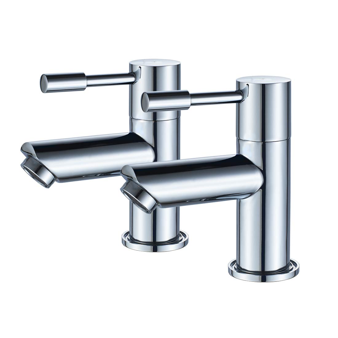 Sponsored Ad – Basin Taps Pair,Luckyhome Twin Hot and Cold Basin Pillar Sink Taps for Bathroom 1/4 Turn