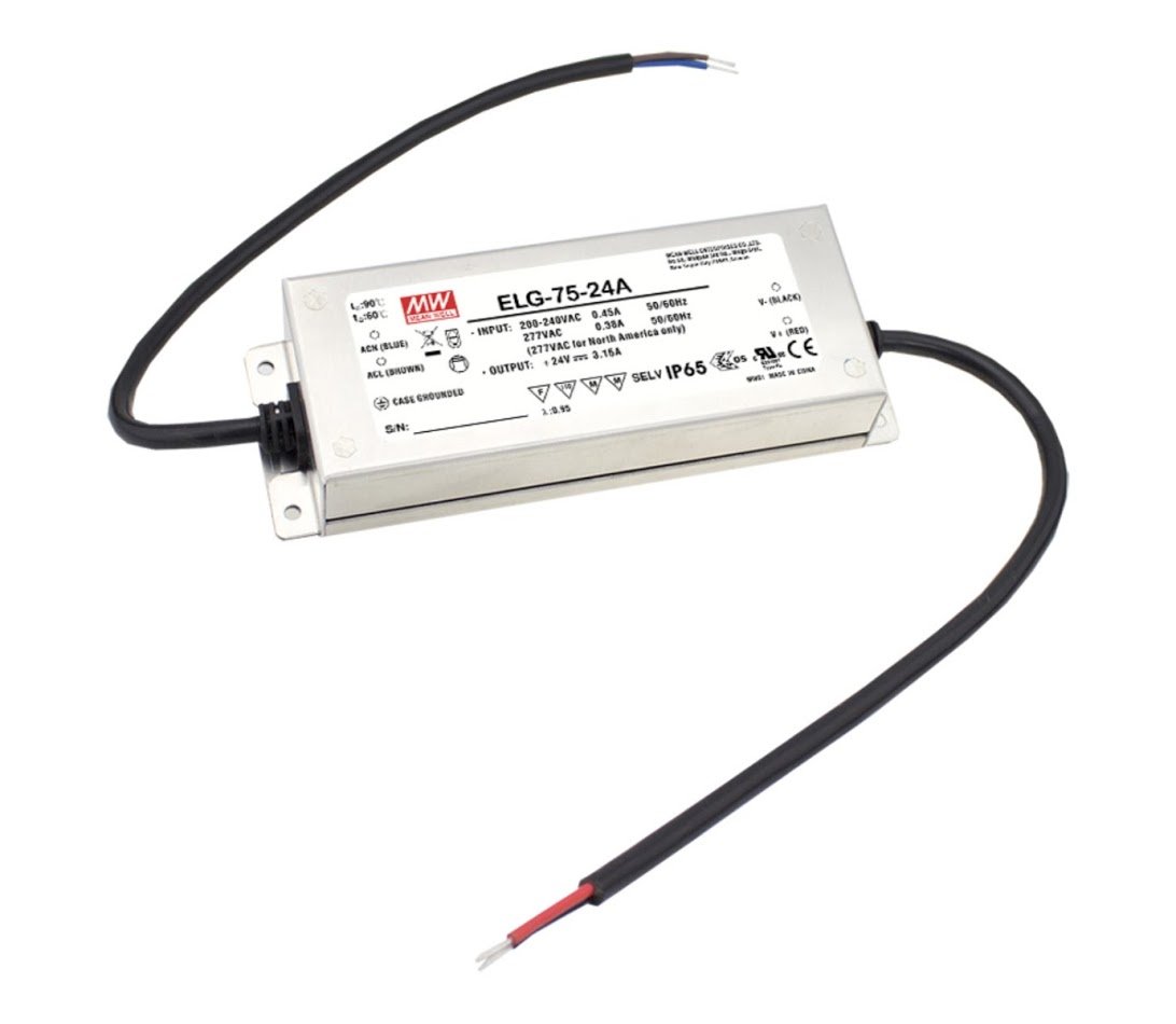 LED Driver 75.6W 36V 2.1A ELG-75-36A Meanwell AC-DC SMPS ELG-75 Series MEAN WELL C.V+C.C Power Supply