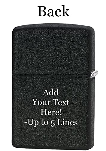 Encendedor Zippo clásico personalizado negro miniatura 2