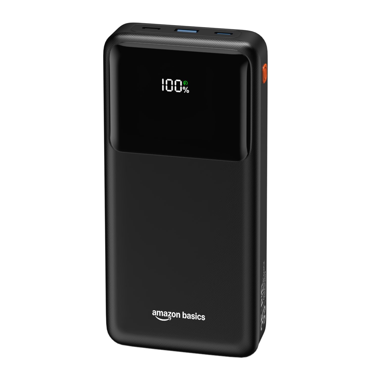 Amazon Basics 20000mAh 35W Fast Charging Power Bank | USB-C PD + USB-A QC Output | Digital Display | Portable Charger for Phones, Tablets & More | Black-image-31