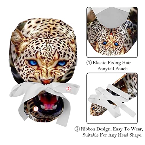Chapeaux de travail léopard mixtes et casquettes légères - 4