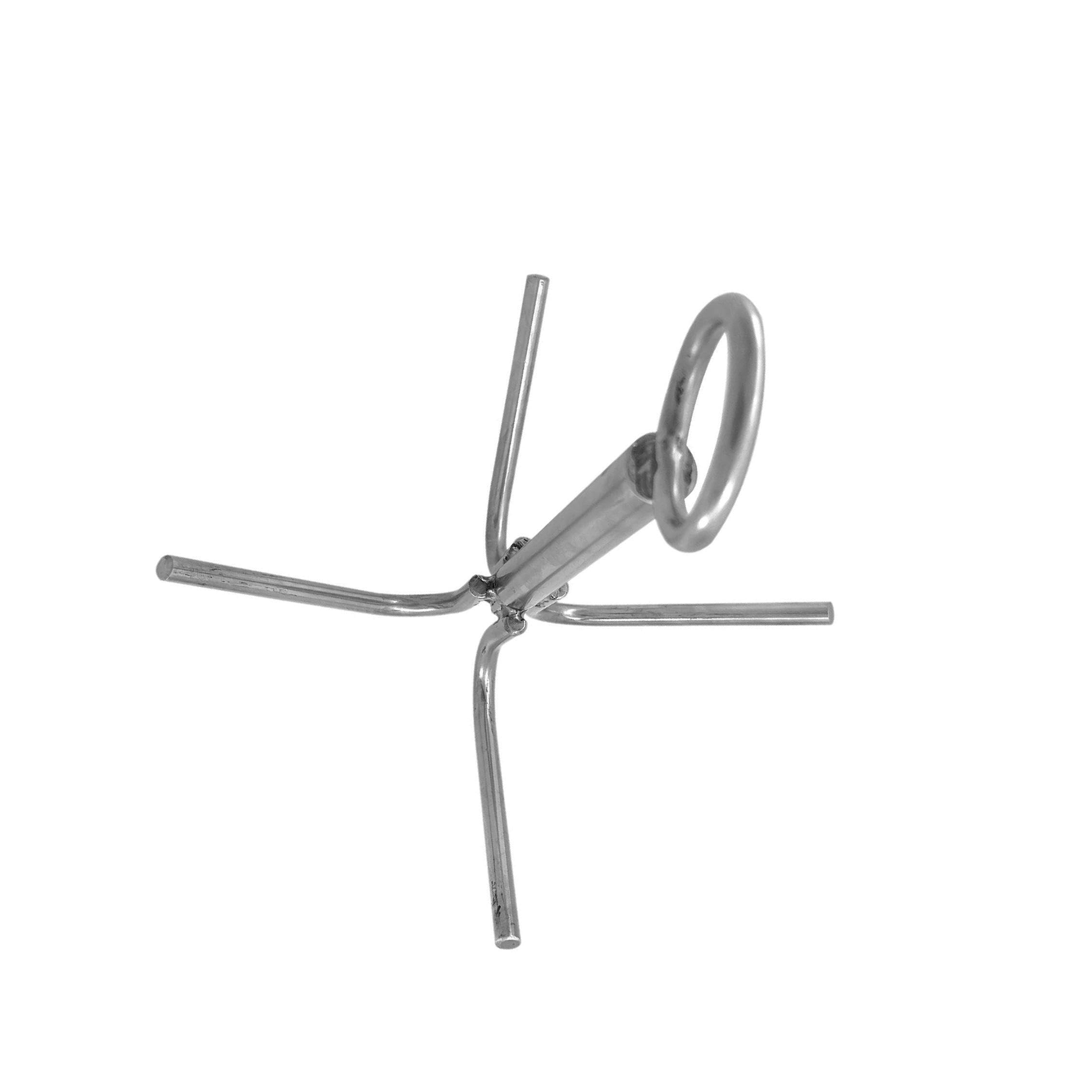BEALIFE Grappin en Acier Inoxydable Robuste à 4 Griffes, antirouille et Durable, idéal pour la pêche, l'escalade d'arbres, la Survie en Plein air, la