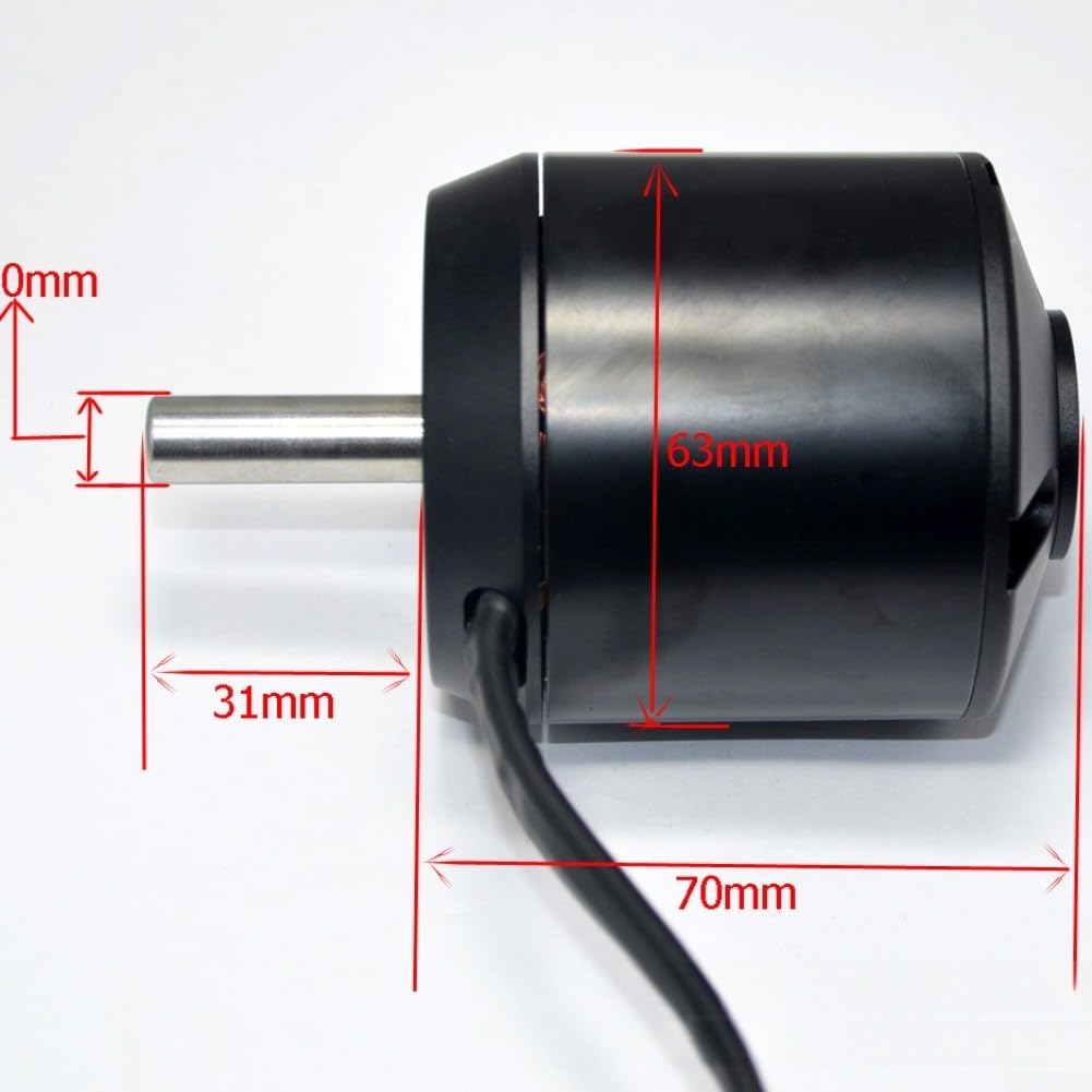 Moteur de skateboard télécommandé, modèle 6374, pour moteur CC sans balais capté pour scooters électriques, puissance de 2800 W, construction en cuivre