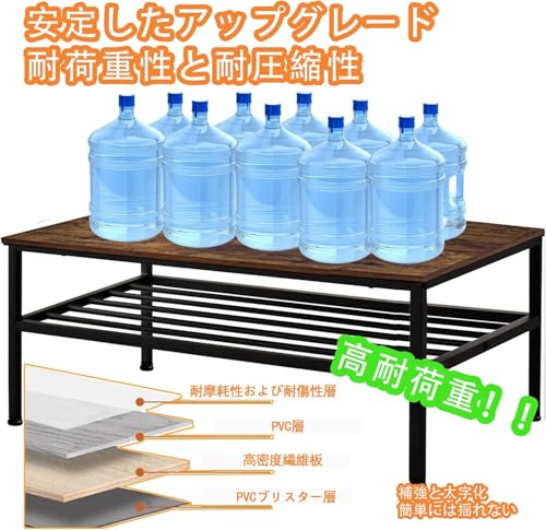 ローテーブル テーブル 一人暮らし リビングテーブル 机 低い 幅80 YANHAO 第2層ストレージ 安定した強さ 鉄骨 調整ノブ 簡単なインストール 耐摩耗性と防水性 (M(80*40*38)) [4]
