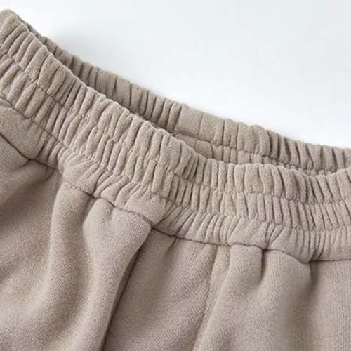 Fleece Lined Baggy Sweatpants for Teen Girls Oversized Wide Leg Loose Track Pants Elastic High Waist Casual Joggers2