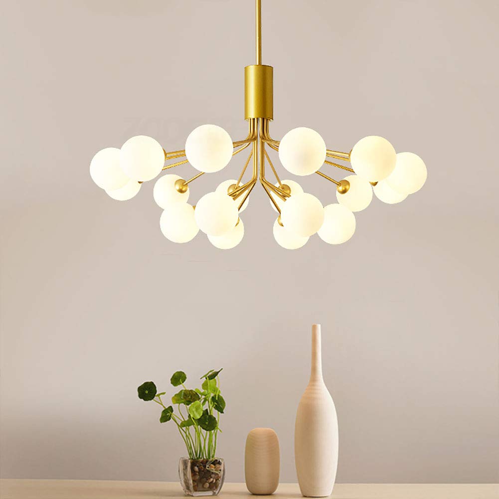 Lampadario Industriale Vintage Sputnik a 18 luci, lampadario Moderno a Sfera in Vetro, Lampada da soffitto Irregolare in Metallo, Lampada da Cucina per lavello, Bar, 12 Teste