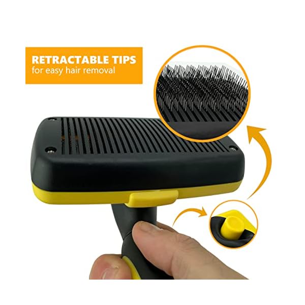 PetBox Self-Cleaning Grooming Brush for Dogs and Cats, Retractable Bristles for Easy Hair and Fur Removal – 7.5″ Size PetBox Self-Cleaning Grooming Brush for Dogs and Cats, Retractable Bristles for Easy Hair and Fur Removal – 7.5″ Size