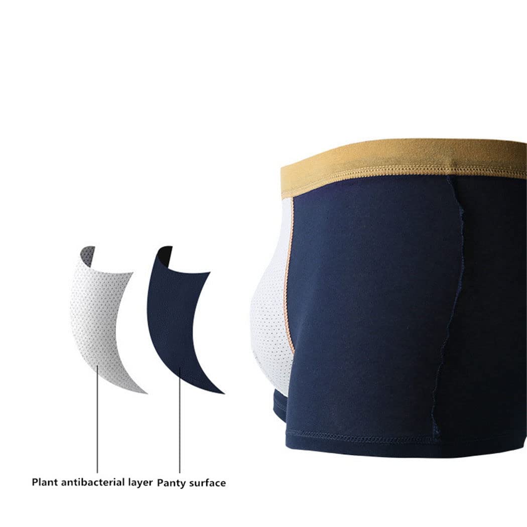 keusyoi 5 Stück große Boxershorts, Herren-Unterwäsche, Unterhosen, Jungen, Höschen, Baumwolle, Unterhosen