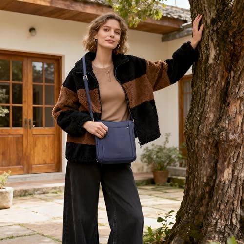 Image of befen Genuine Leather Crossbody Purses for Women Travel Cross Body Bags Lightweight with Adjustable Shoulder Strap