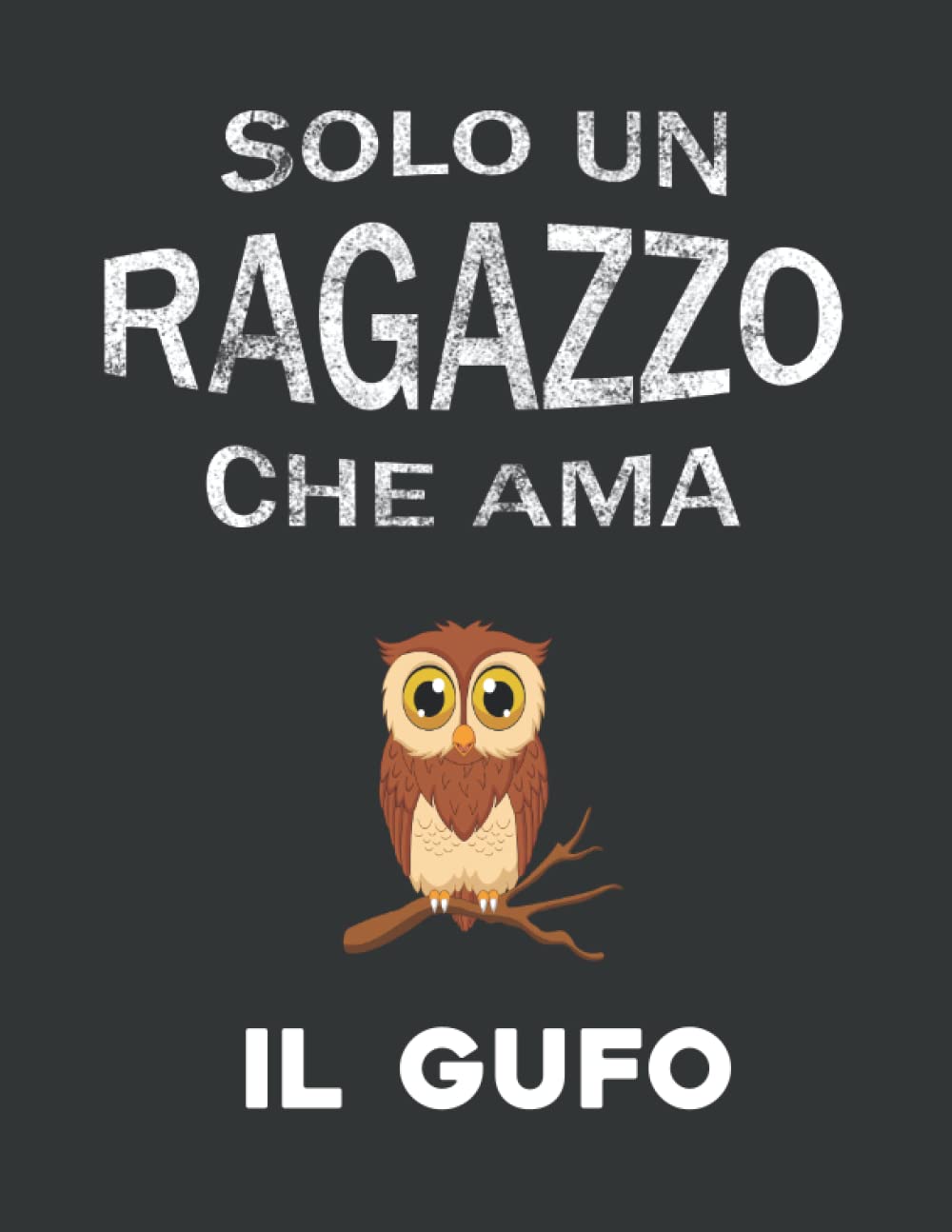 Solo Un Ragazzo Che Ama Il Gufo: Taccuino a Righe 110 pagine Per Gli Amanti Dei Il Gufo A4 Journal | Quaderno di pratica scrittura |Idea regalo per appassionati