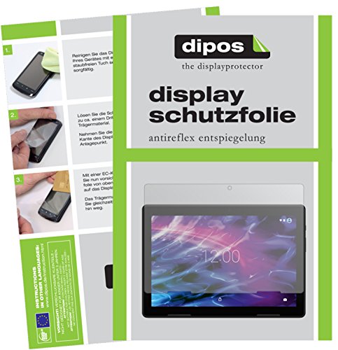 dipos I 2X Protector de Pantalla Mate Compatible con Medion Lifetab E10604 pelicula Protectora